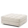 Sofa Dean bouclé cream - Ottoman