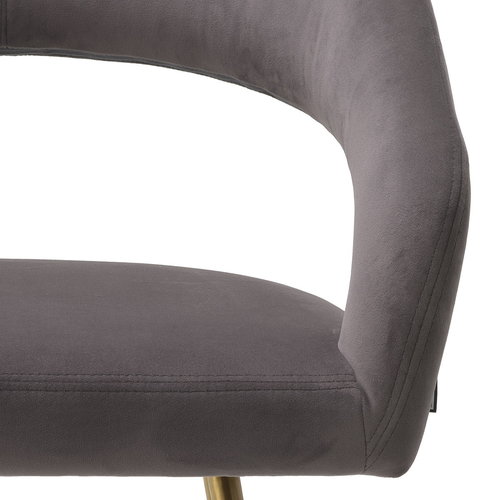 Eichholtz Dining Chair Bravo savona gray velvet