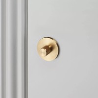 Thumbturn Lock in Gold Brass with Cross Pattern