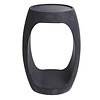 Side Table Clipper high honed black marble