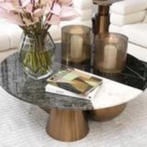 Eichholtz Coffee Table Tricolori brushed copper finish