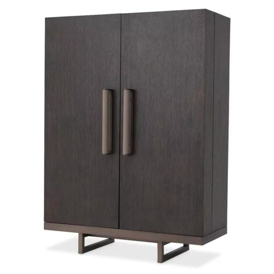 Eichholtz Wine Cabinet Harrison mocha str oak ven med bronze