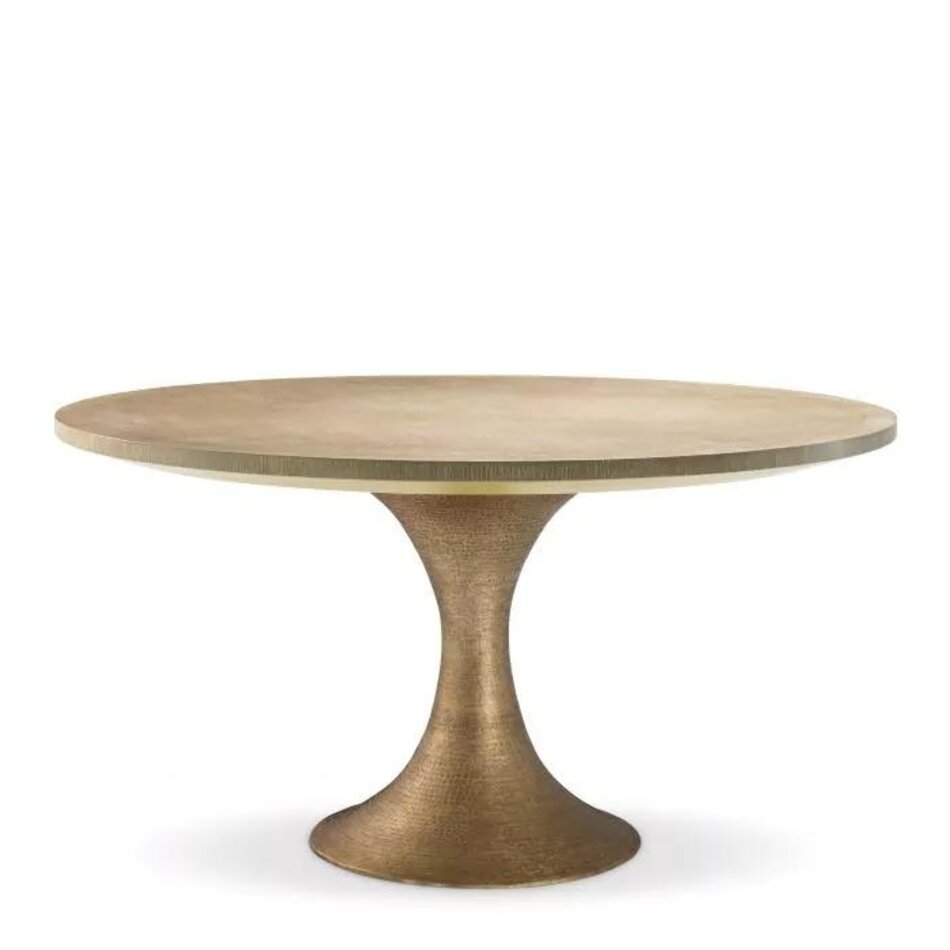 Eichholtz Dining Table Melchior round washed oak veneer