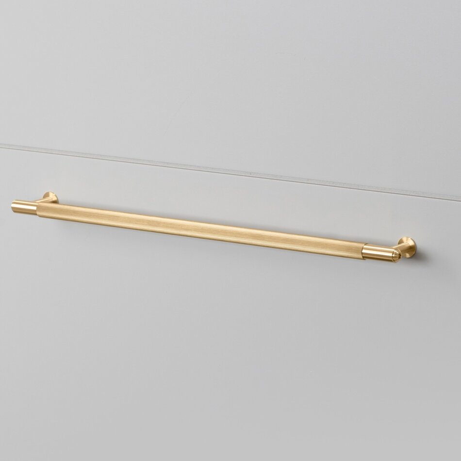 Buster and Punch Furniture Pullbar in Gold Brass with Linear Pattern