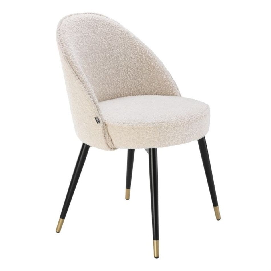 Eichholtz Eetkamerstoelen Cooper - Set van 2 - Bouclé Cream