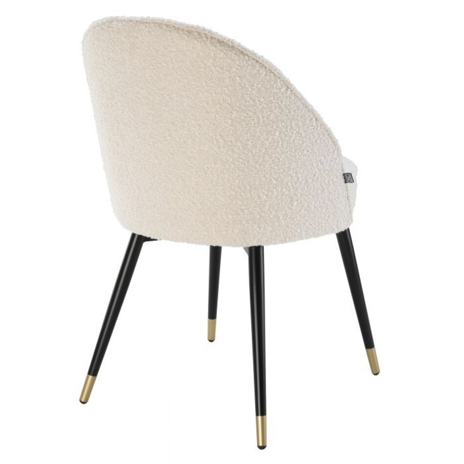 Eichholtz Eetkamerstoelen Cooper - Set van 2 - Bouclé Cream