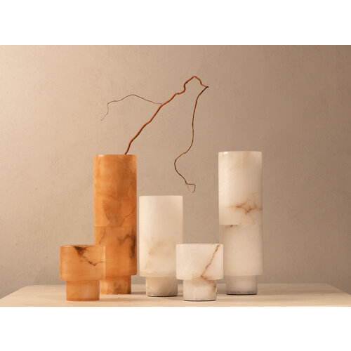 DÔME DECO LASCAR Tealight S Alabaster Marble