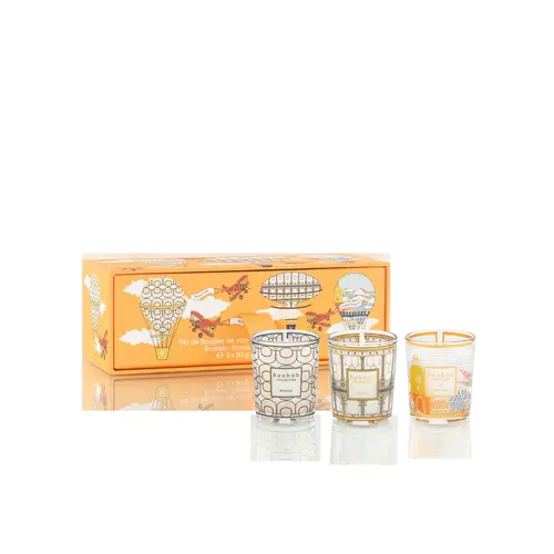 Baobab Trio Travel Candles Brussels-Roma-Saint Tropez