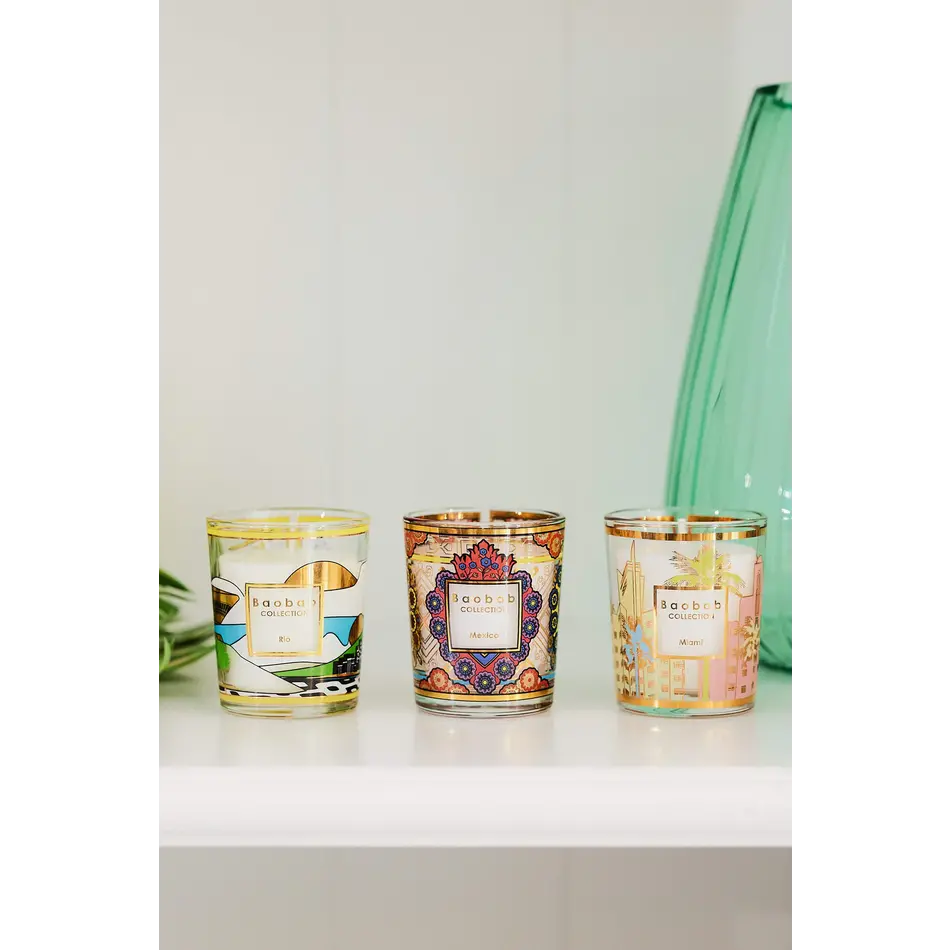 Baobab Trio Travel Candles Rio-Mexico-Miami