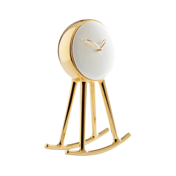 Bosa Ceramiche Infinity Clock - Gold and White