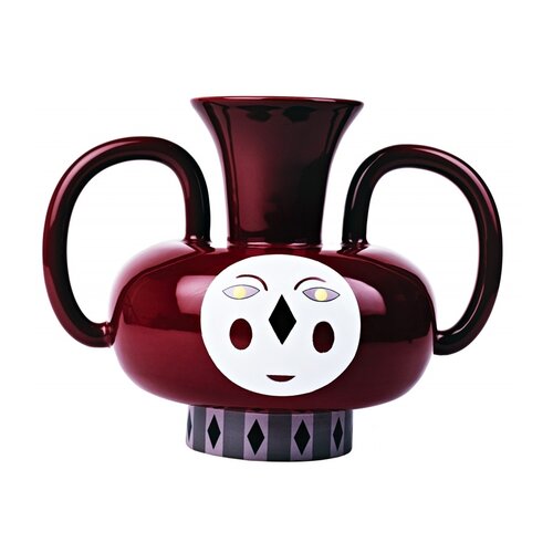 Bosa Ceramiche Raki Vase Glossy Bordeaux