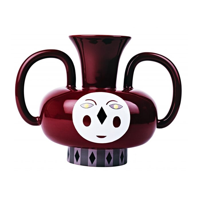 Bosa Ceramiche Raki Vase Glossy Bordeaux