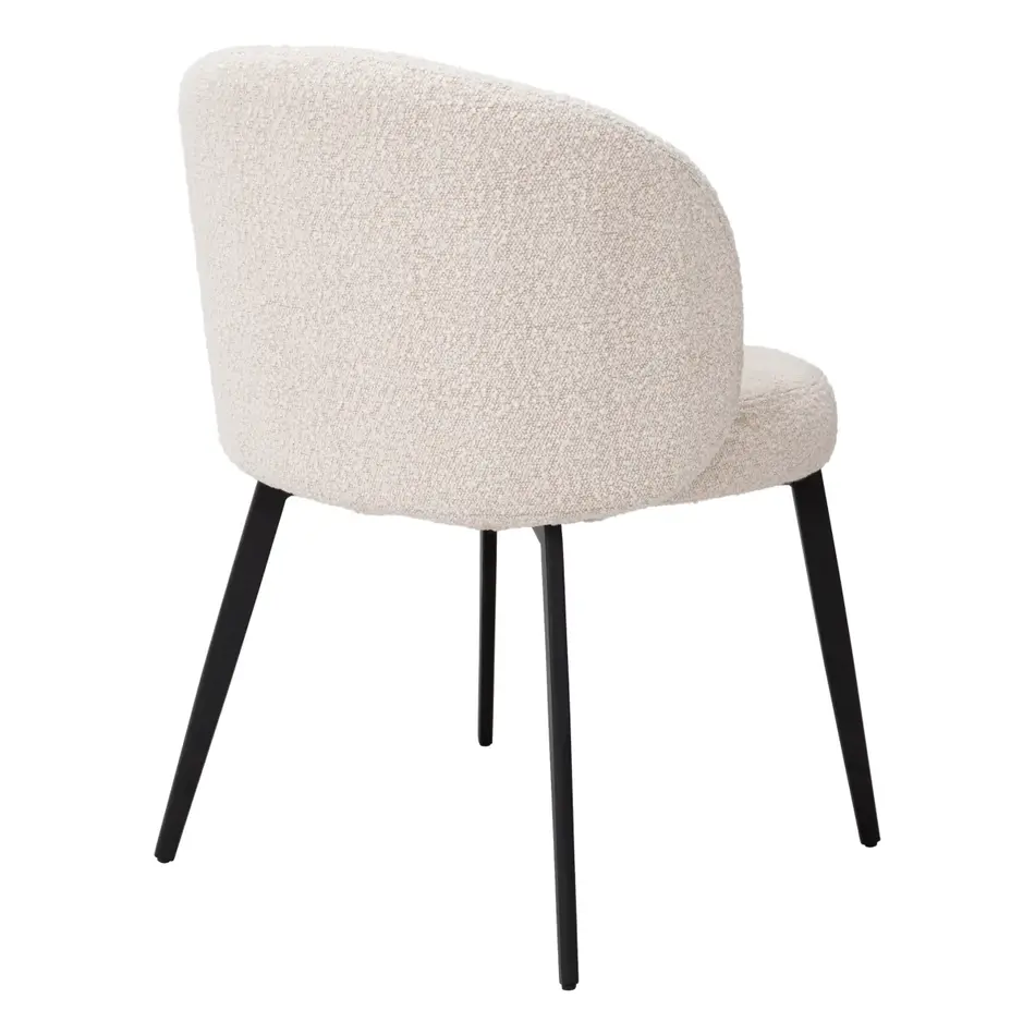 Eichholtz Dining chairs Lloyd - Set of 2 - Bouclé cream