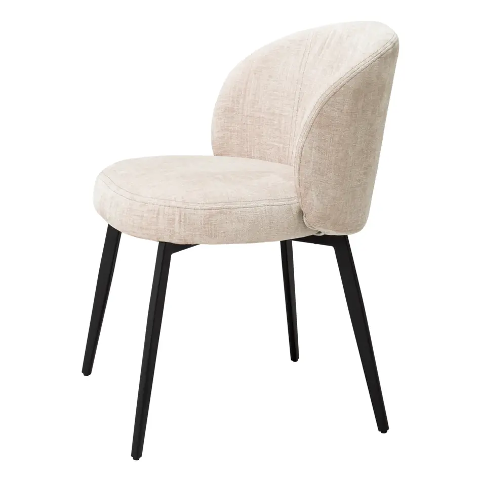 Eichholtz Eetkamer stoelen Lloyd - Set van 2 - Sisley beige Eichholtz Eetkamer stoelen Lloyd - Set van 2 - Sisley beige