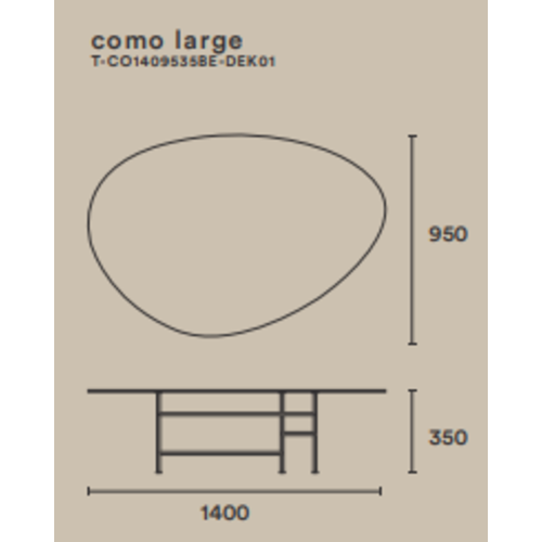 Duran Como Large Table Dekton