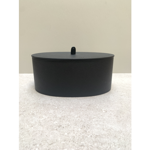 Giobagnara Harris Trinket Box Oval Large Golf (HB072) - Black (G20)