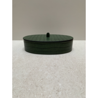 Harris Trinket Box Oval Short L crocodile (HB071) - green (K02)