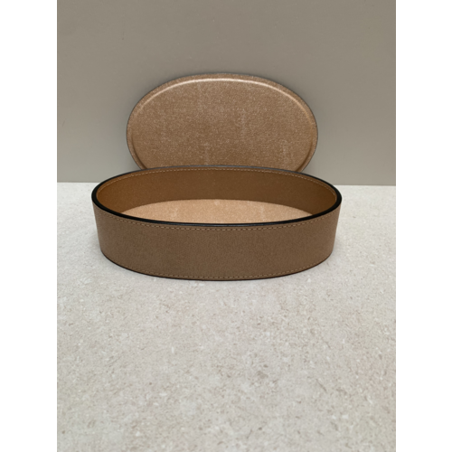 Giobagnara Harris Trinket Box Oval Short L wave (HB071) - moonsand (G63)