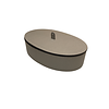 Harris Trinket Box Oval Large Short (HB071) - Mud (G21)