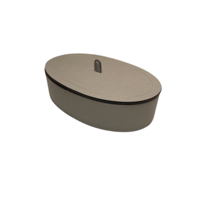 Giobagnara Harris Trinket Box Oval Large Short (HB071) - Mud (G21)