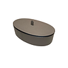 Harris Trinket Box Oval Large Short (HB071) - Smoke (G24)