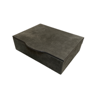 Luna Trinket Box Rectangular Small Suede (HB311) - Mud (A21)