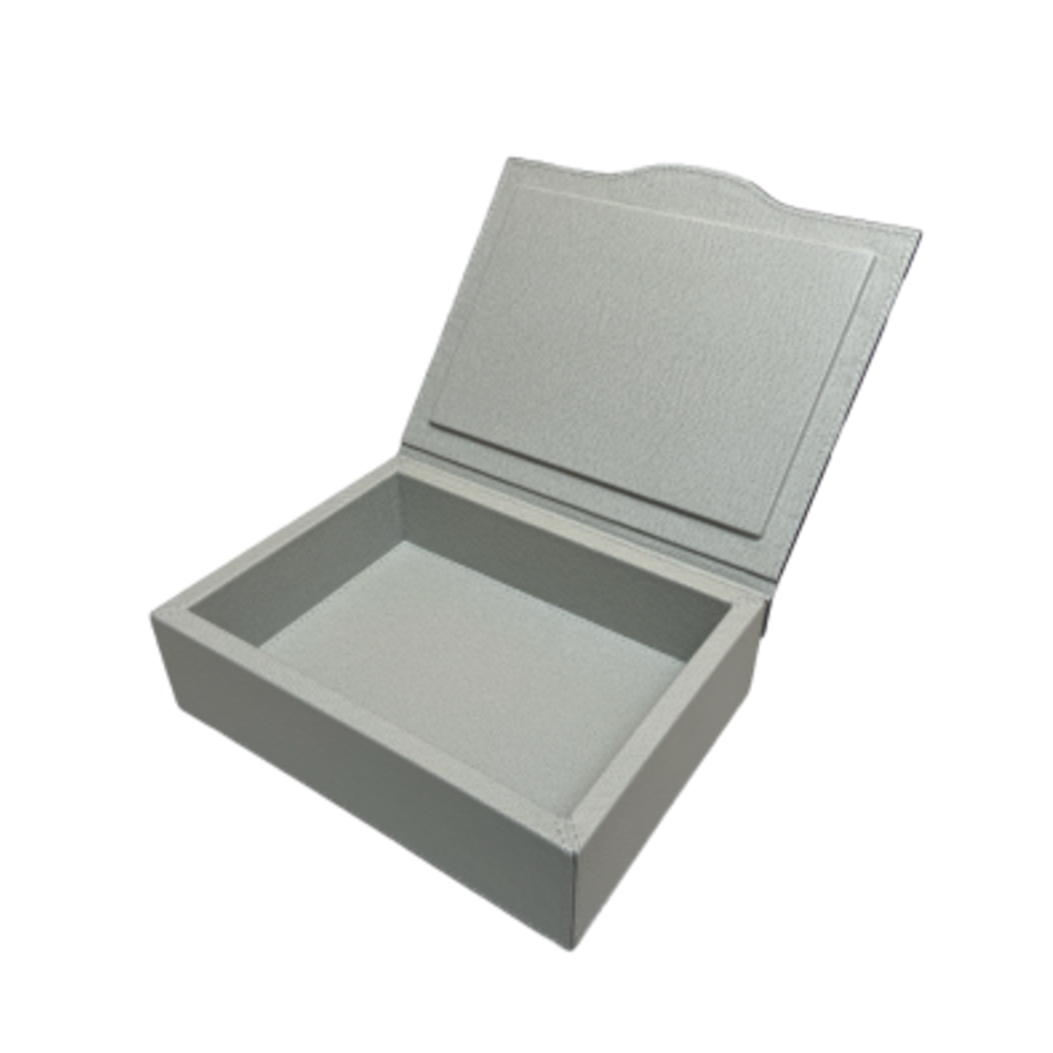 Giobagnara Luna Trinket box Rectangular Small Suede (HB311) - Grey (A18)