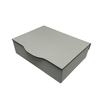 Luna Trinket box Rectangular Small Suede (HB311) - Grey (A18)