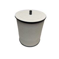 Positano Ice Bucket Bronze Printed Calfskin (TT210) - Almond (G116)