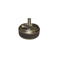 Scirocco Revolving Ashtray Printed Calfskin Panama (VS071) - Lava (X67)