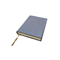 Argentina Notebook A5 Printed Calfskin Panama (CN112) - Storm Grey (V41)