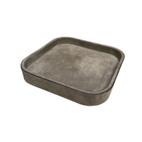 Polo Valet Tray Square Small Suede (HV121) - Mud (A21)