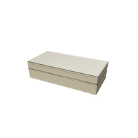 Jeff Cufflinks Box Printed Calfskin Golf (GS010) - Light Grey (G37)