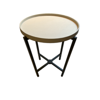 Renzo Folding Table Small Two Trays Bronze (HS205)