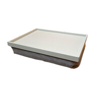 Teddy Bed Tray Small Printed Calfskin Golf (TV072) - Light Grey (G37)