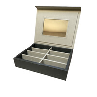 Glasses Box Printed Calfskin Golf (BH070) - Graphite (G19)