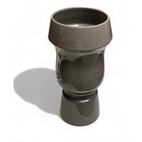 Issima! Vase Glossy Greyhound Brown