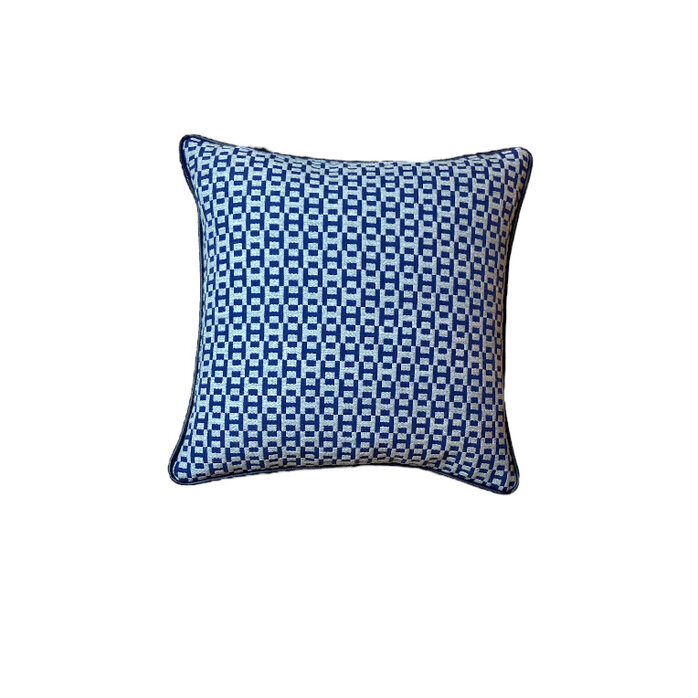 Proluca Design Cushion Hermès - Infini H - blue/white - 40x40 - Single Proluca Design Cushion Hermès - Infini H - blue/white - 40x40 - Single