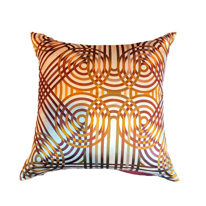 Hermès Fabrics Hermes Pillow - Spirographie - Bordeaux - 70x70