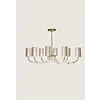 Oval Lartigue Chandelier French Brass