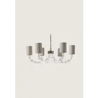 Round Lartigue Chandelier Nickel