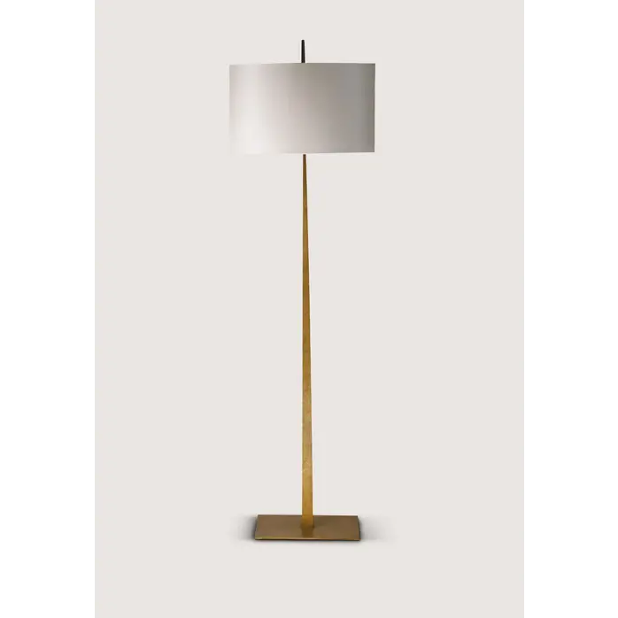 Porta Romana Tapering Harral Floor Lamp French Brass