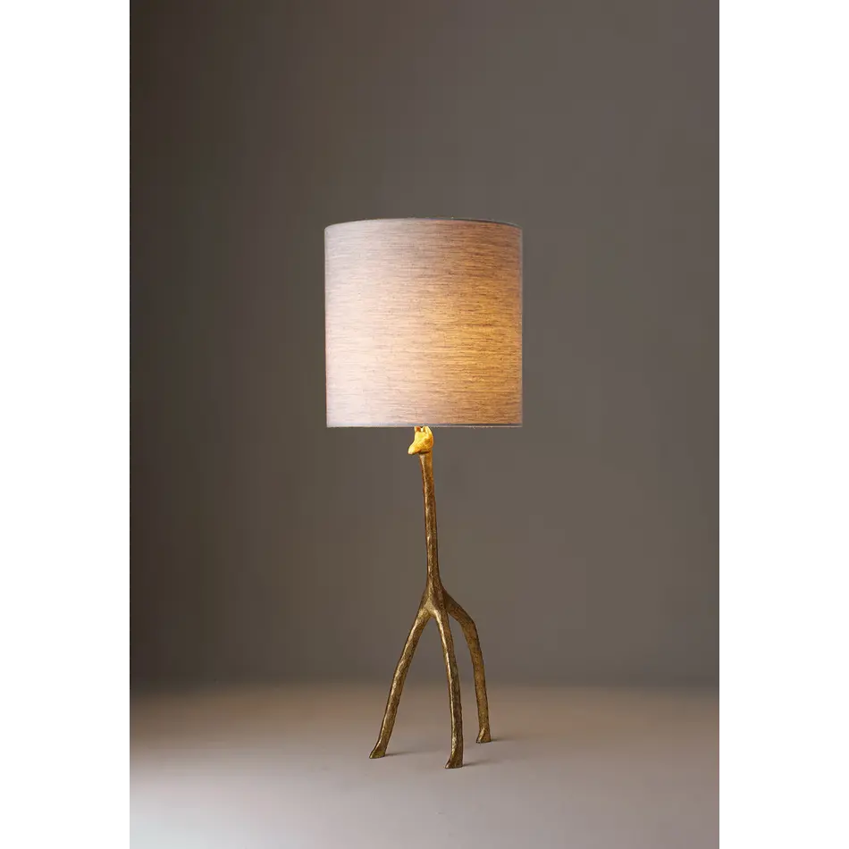 Porta Romana Giraffe Lamp Decayed Gold