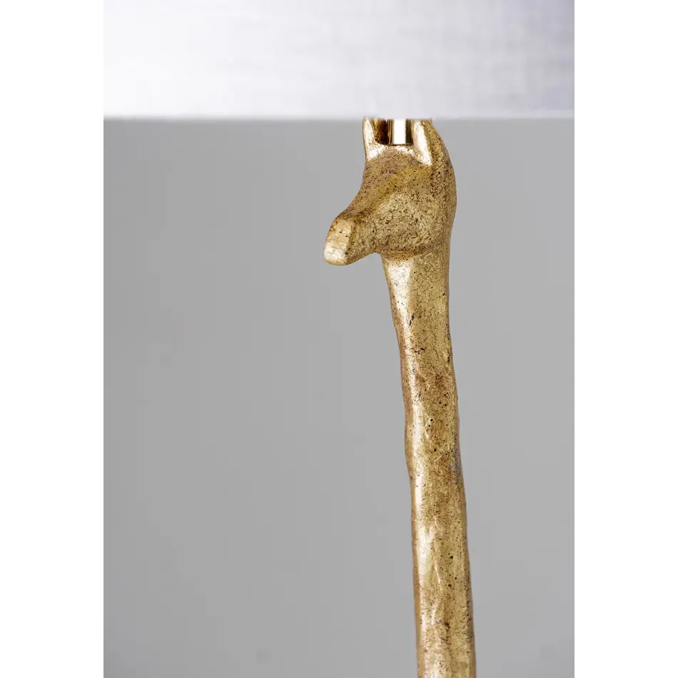 Porta Romana Giraffe Lamp Decayed Gold