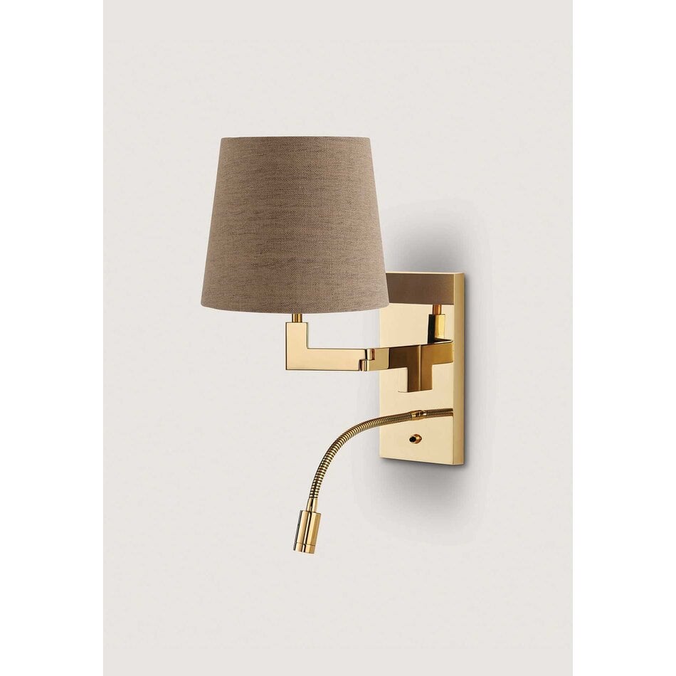 Porta Romana Bedside Wall Light Polished Brass