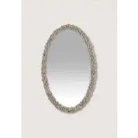 Mussel Shell Mirror Aged Plaster