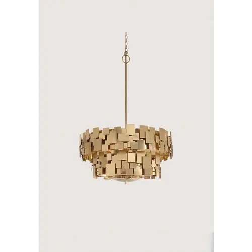 Porta Romana Luca Chandelier Brass