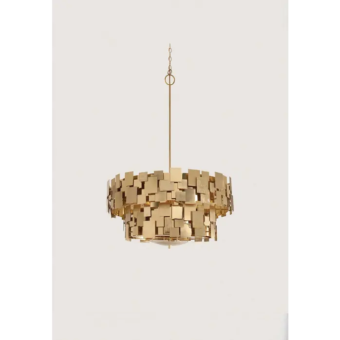 Porta Romana Luca Chandelier Brass