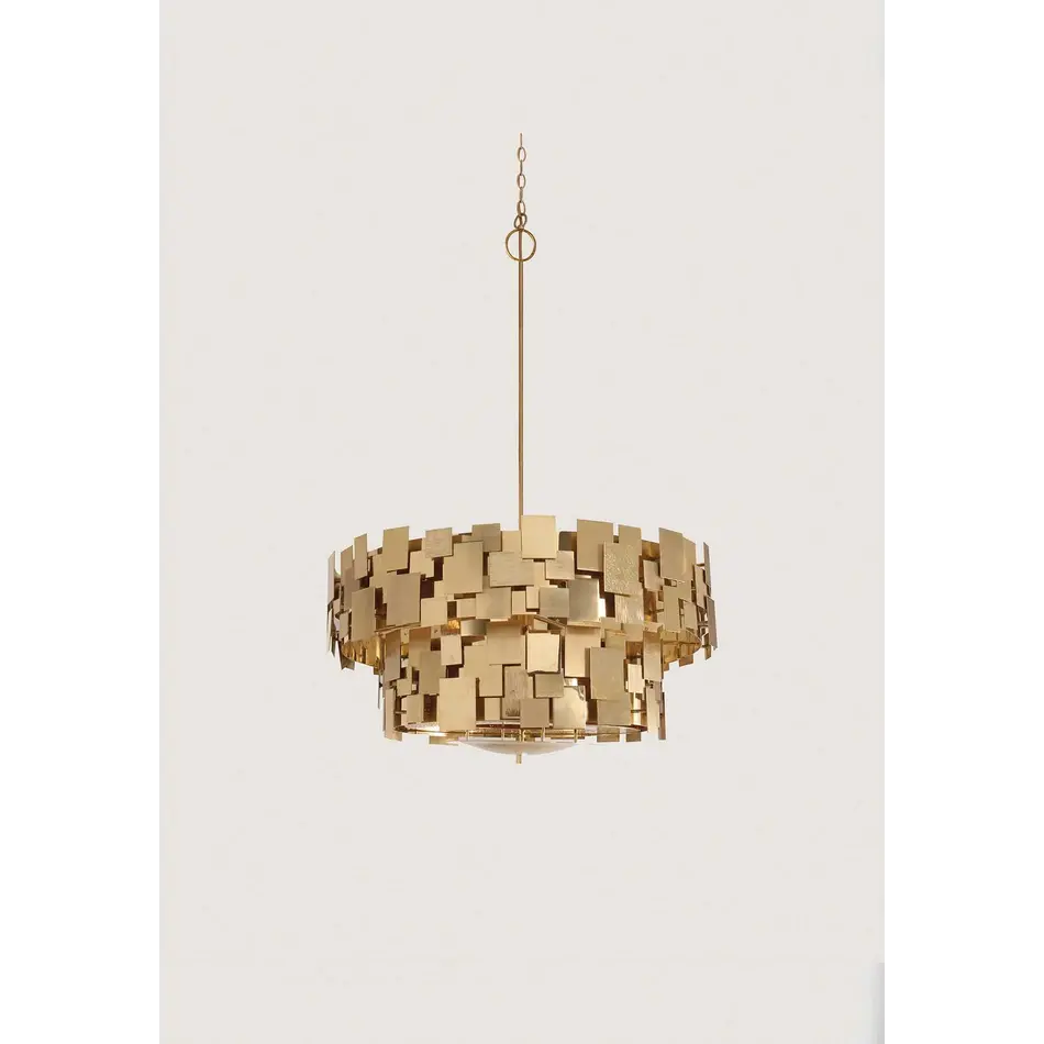 Porta Romana Luca Chandelier Brass