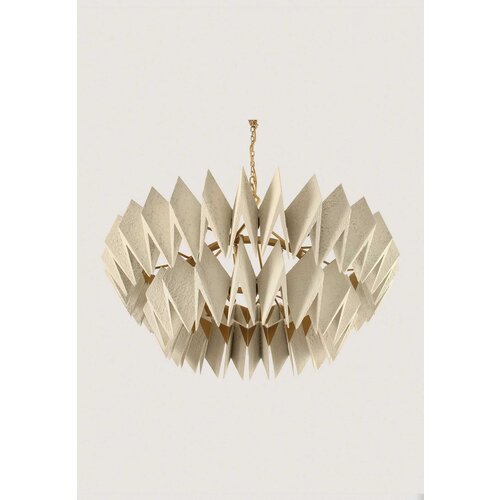 Porta Romana Axel Chandelier Gesso White